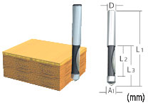 Drill Point Flush Trimming Bit